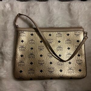 Gold MCM Women's Bag